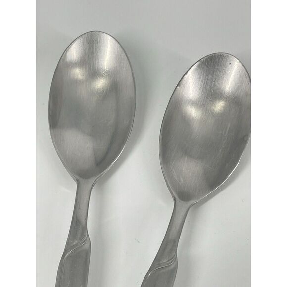J A Henckels Zwilling Synergy Stainless Dinner Oval Soup Spoons 7 5/8” Set Of 2 - Picture 4 of 9